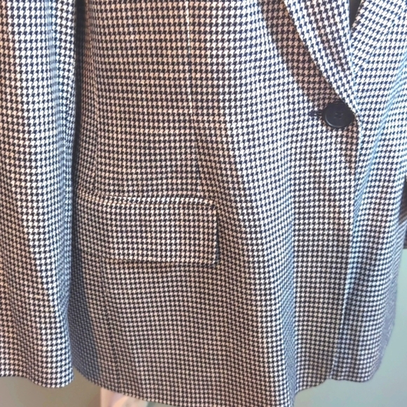 Vintage 80/90's Pendleton black/ white Houndstooth blazer, sz 12. - Picture 2 of 10